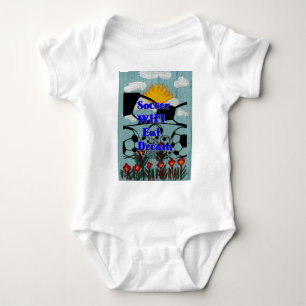 Soccer WIFI Eat Dream – Fun Sports Art Print Baby Bodysuit