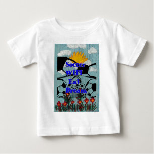 Soccer WIFI Eat Dream – Fun Sports Art Print Baby T-Shirt