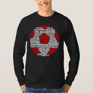 Soccer word cloud soccer player T-Shirt