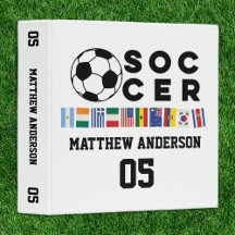 Soccer World Scrapbook Album | Personalised