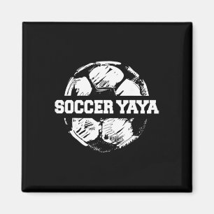 Soccer Yaya Funny Greek Grandma Sketch Split Socce Magnet
