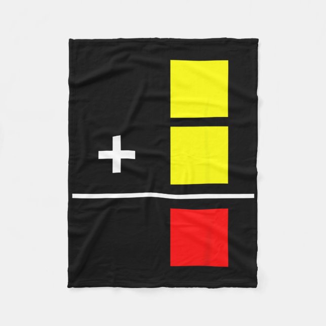Soccer Yellow Red Card Footll Referee Funny Rules  Fleece Blanket (Front)