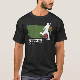 Soccer Zambia Flag Football Team Soccer Player T-Shirt