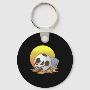 Soccerball Halloween Key Ring