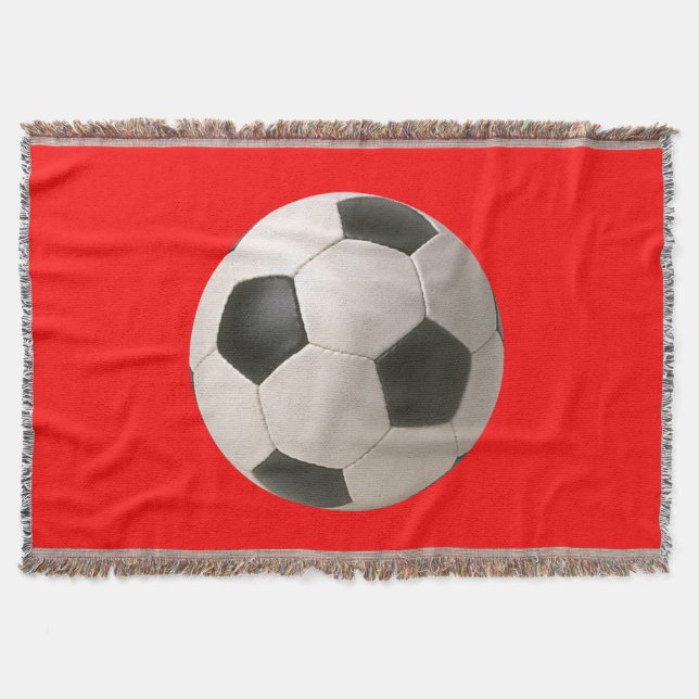 Soccerball Throw Blanket (Front)