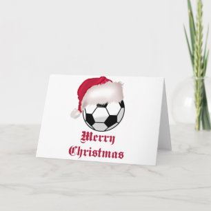 SoccerChick Merry Christmas Holiday Card