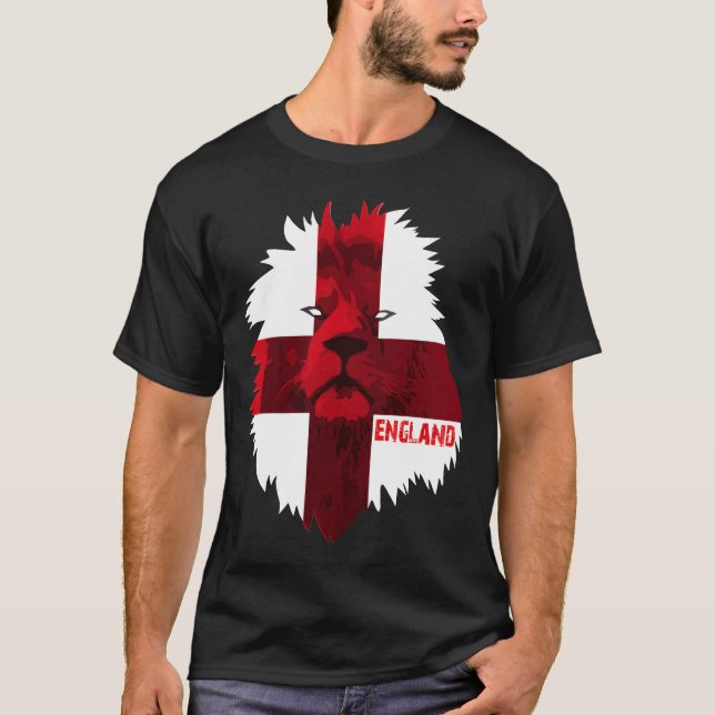 Socceream England National Pride Lion Flag family T-Shirt (Front)