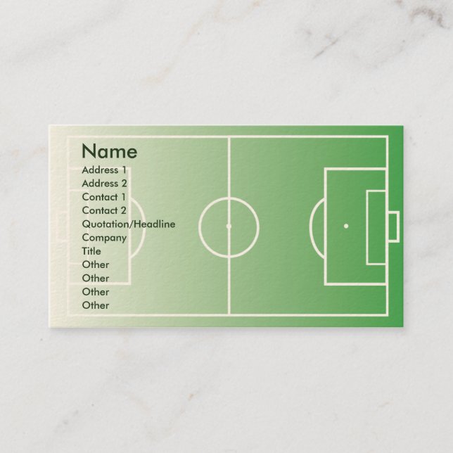 Soccerfield - Business Card (Front)