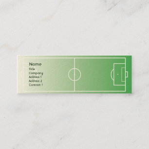 Soccerfield - Skinny Mini Business Card