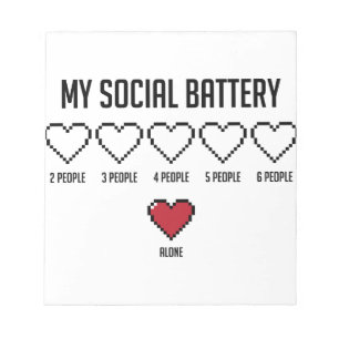 Social Battery 2 Notepad