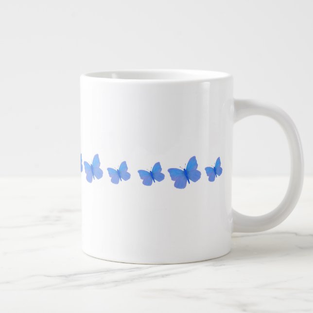 Social Butterfly! Large Coffee Mug (Right)