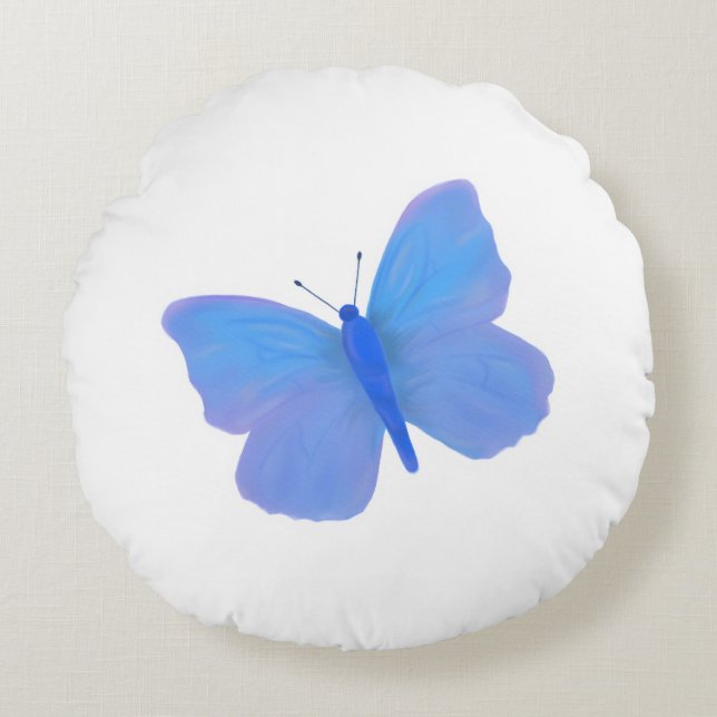 Social Butterfly! Round Cushion (Front)