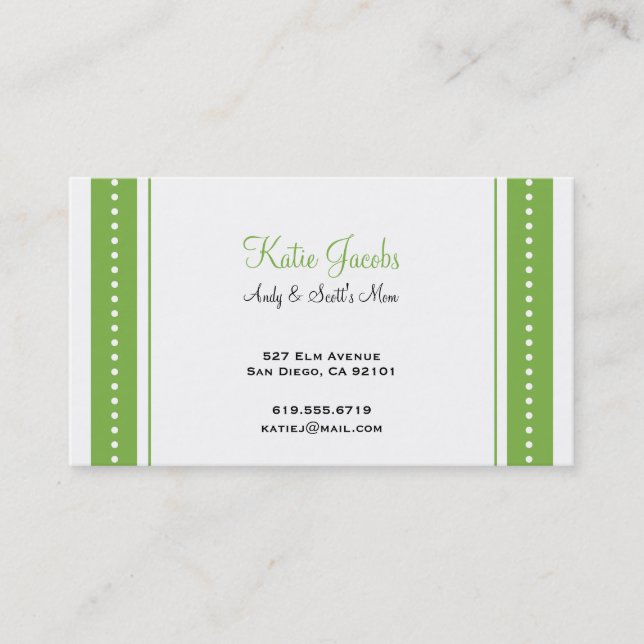 Social Calling Cards (Front)