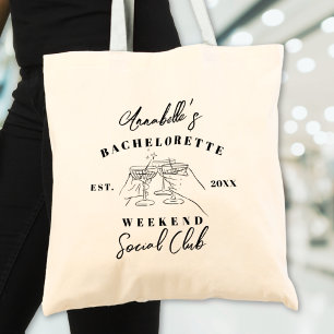 Social Club Bachelorette Party Tote Bag