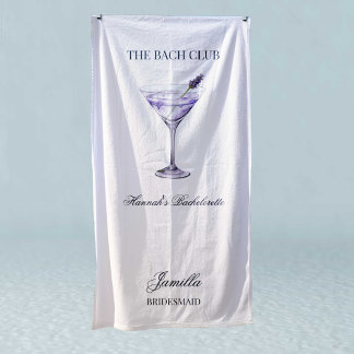 Social Club Lavender Cocktail The Bach Girls Trip Beach Towel