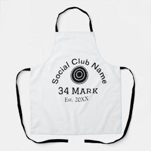 Social club name add team player name date year ma apron