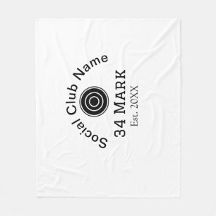 Social club name add team player name date year ma fleece blanket