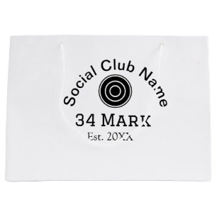 Social club name add team player name date year ma large gift bag