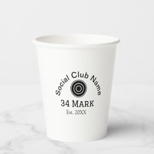 Social club name add team player name date year ma paper cups