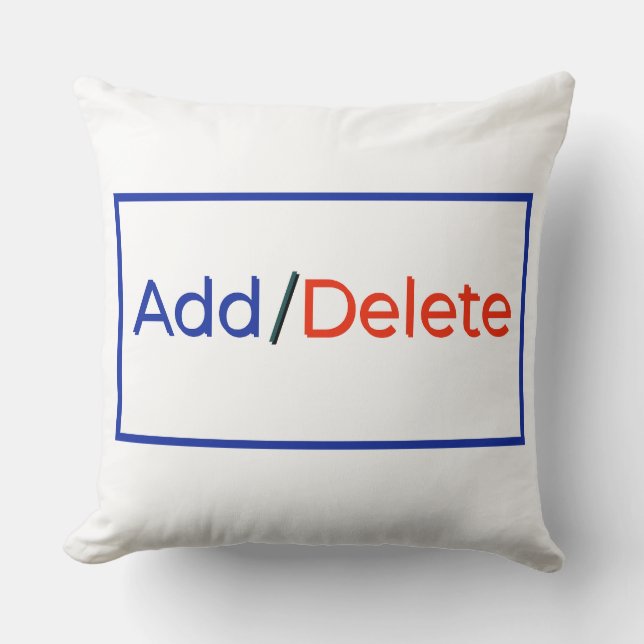 Social cyber typography funny cute design T-Shirt Cushion (Front)