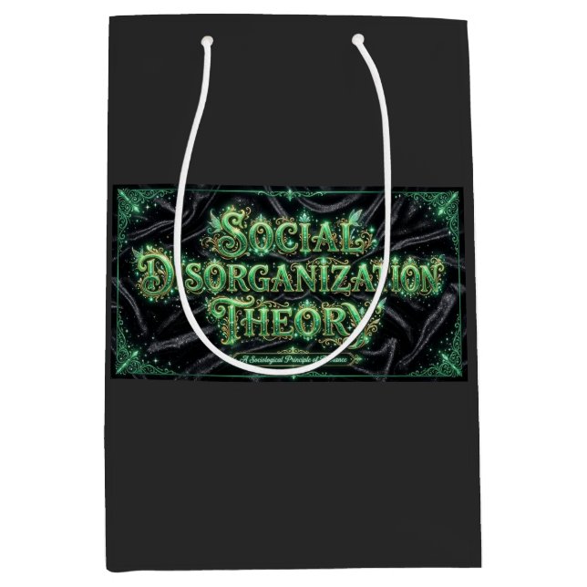Social Disorganisation Theory Medium Gift Bag (Front)