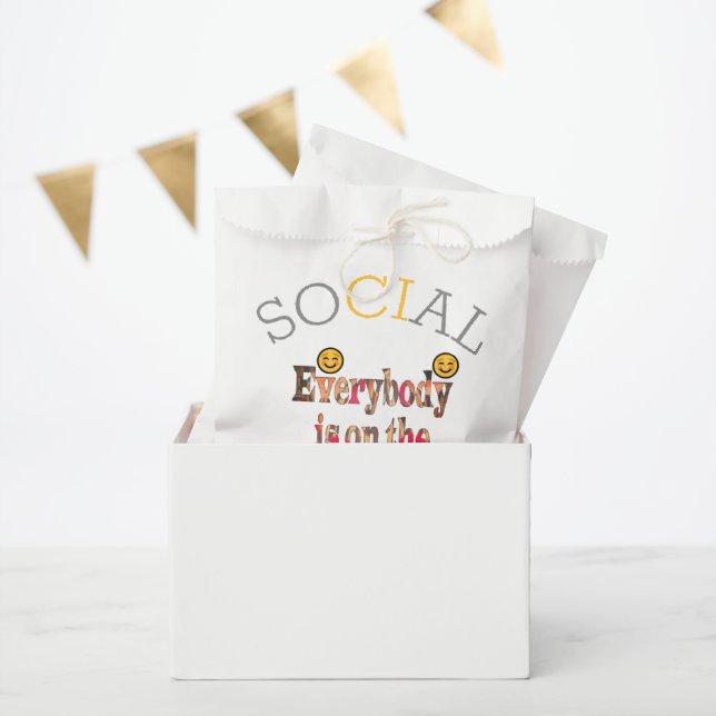 Social Distance Latest COVID19 Inspirational ideas Favour Bag (Party)