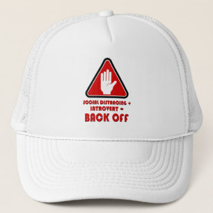 Social Distancing and Introvert, Back Off Trucker Hat