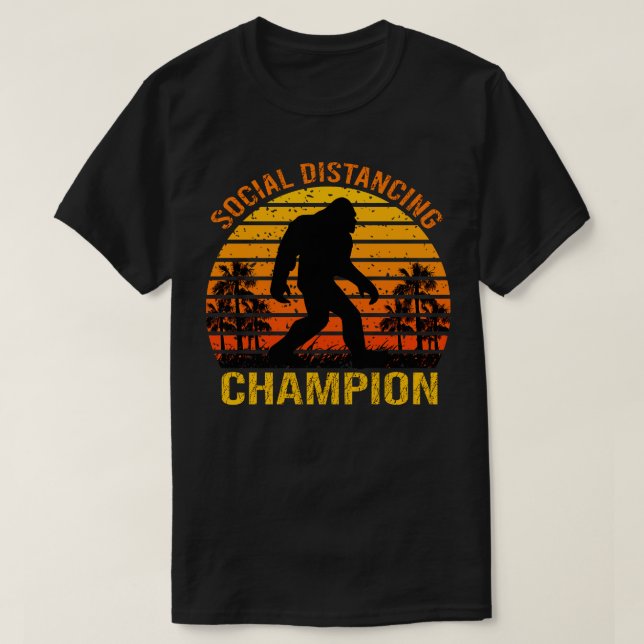 Social Distancing Champion 1 T-Shirt (Design Front)