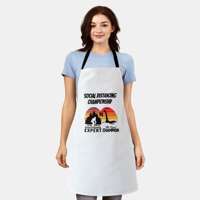 Social Distancing Championship - Yeti Vs Nessie Apron (Worn)