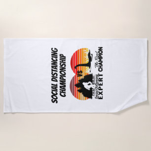 Social Distancing Championship - Yeti Vs Nessie Beach Towel