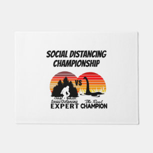 Social Distancing Championship - Yeti Vs Nessie Doormat