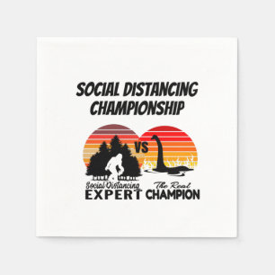 Social Distancing Championship - Yeti Vs Nessie Napkin
