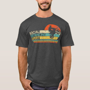 Social Distancing Epert Motocross Vintage Dirt T-Shirt