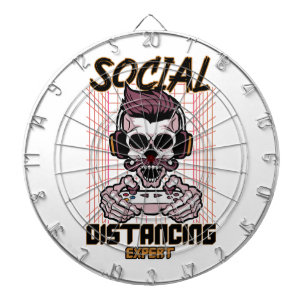 Social distancing expert gaming design dartboard