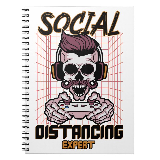 Social distancing expert gaming design notebook (Front)