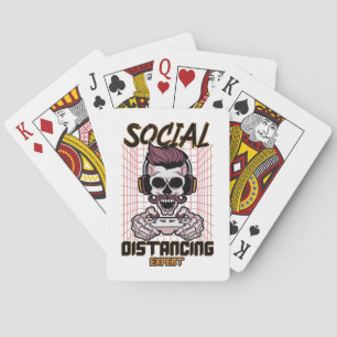 Social distancing expert gaming design playing cards