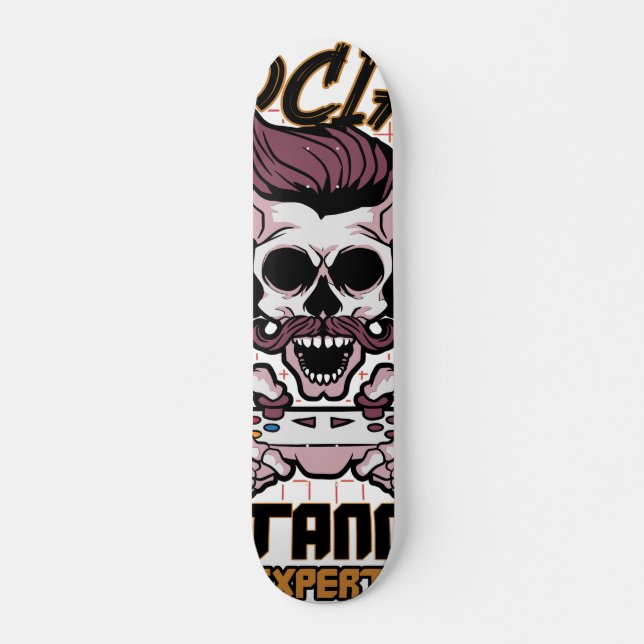 Social distancing expert gaming design skateboard (Front)