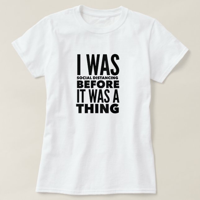 Social Distancing Introvert T-Shirt (Design Front)