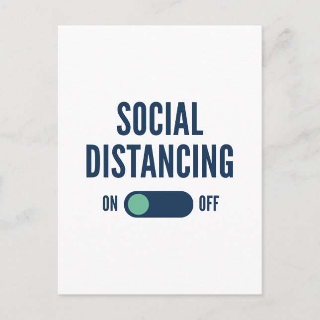 Social Distancing On Postcard (Front)