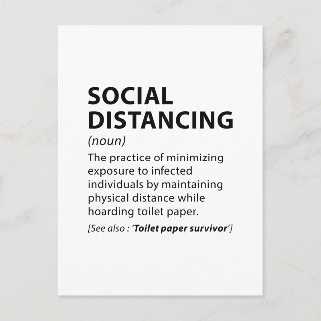 Social Distancing Postcard (Front)
