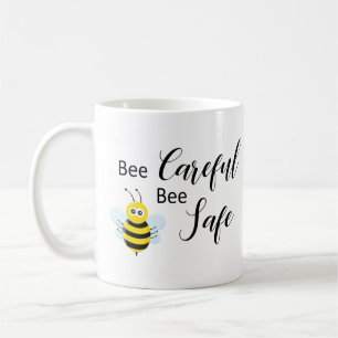 Social Distancing Quote Be Safe Cute Bee Coffee Mug