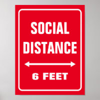Social Distancing sign Custom Corona Virus posters