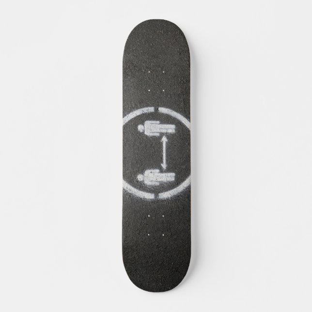 Social distancing sign skateboard (Front)