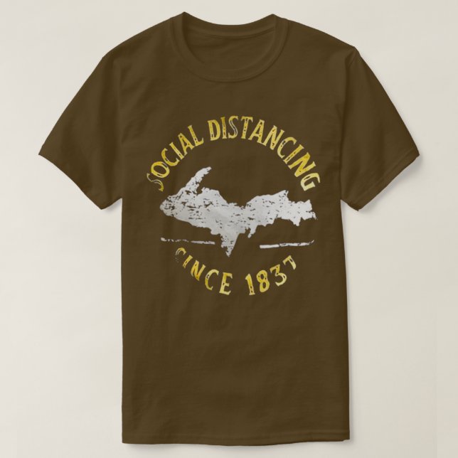 Social Distancing Since 1837 Vintage T-Shirt (Design Front)