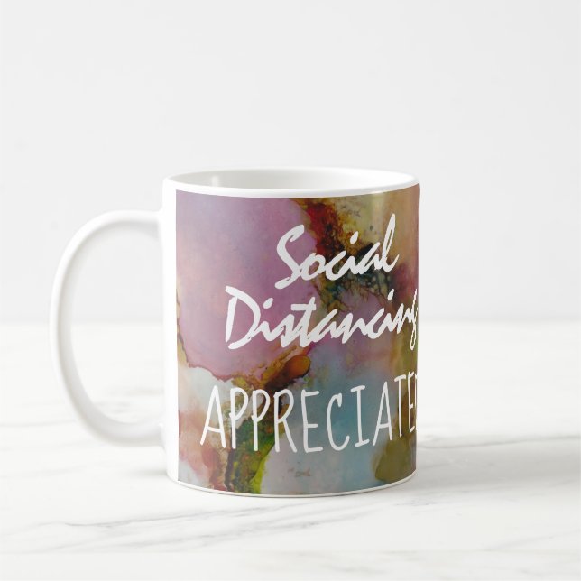 Social Distancing Virtual Hugs Coffee Mug (Left)