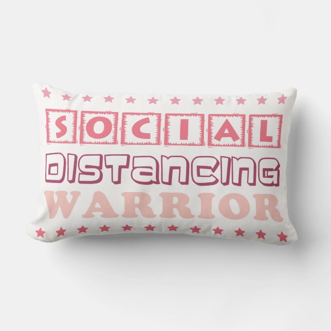 SOCIAL DISTANCING WARRIOR LUMBAR CUSHION (Front)