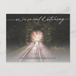 Social Distancing Wedding Postponement Postcard