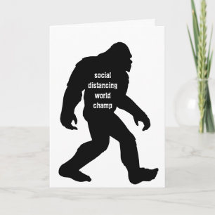 Social Distancing World Champ Greeting Card