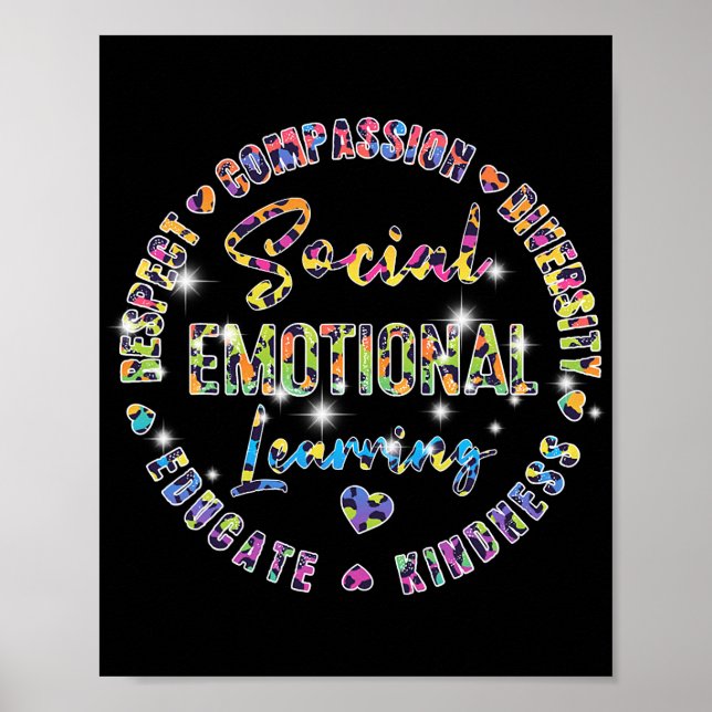Social Emotional Learning Heart Counsellor Teacher Poster (Front)