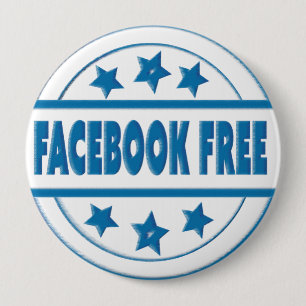 Social Facebook Free Your Custom Round Badge